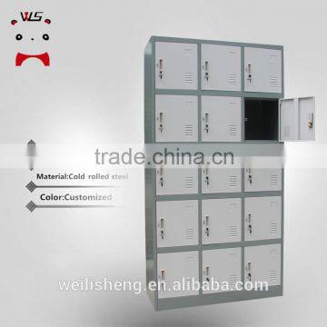 Luoyang WLS Metal Storage Lockers Steel Sshool 15 Doors Cabinet Wtih high quality