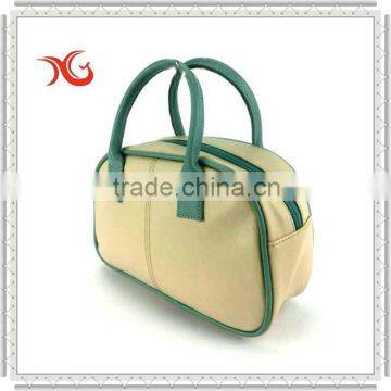 New beige travel PU lady hand bag