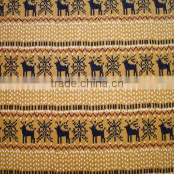 animal deer print yellow fleece blanket