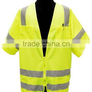 short long sleeve hi vis reflective vest