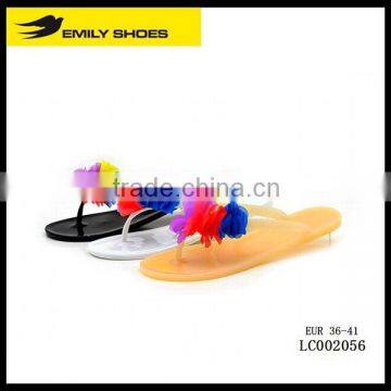 Flowered women' shoe lady summer PVC plastic jelly shoe