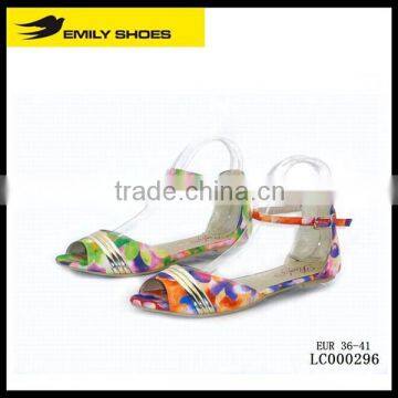 Lady ' floral canvas sandal