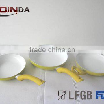 3 pcs fry pan set with ceramic coating