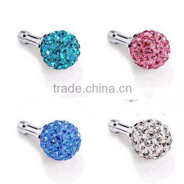 Luxury Mobile Phone Diamond Dust Plugs For iPhone 6 Plus