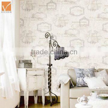 2014 new design luxury vinyl wallpaper wallcovering wall panel