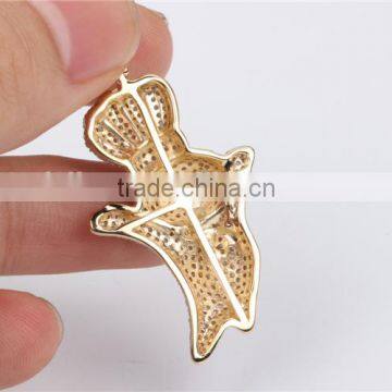 2016 Newest Designl Hip Pop 10k Gold Dolls Pendant With Real Diamond Necklace photo-5