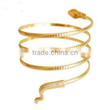 New 2015 adjustable snake gold bracelets bangles for women fashion brand wide jewelry bangle femininas indian bangles cc