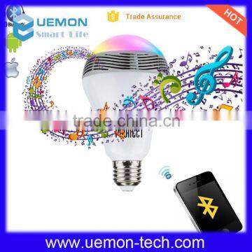 2016 new products on china market e27 bluetooth led bulb with music mode , bluetooth speaker music led bulb