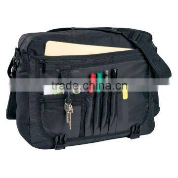 Custom professional many pockets reporter briefcase messenger bag