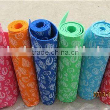 yoga mat with printing pattern