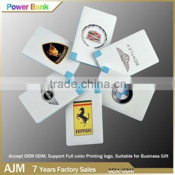 Promotional Credit Card Power Bank rohs power bank charger 2500Mah,USB Power Bank Charger,External Battery