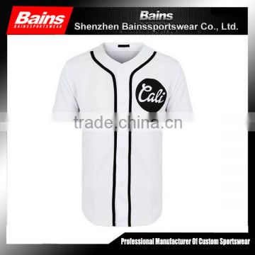 Baseball buttons shirt baseball jersey wholesale/custom dry fit baseball jersey/plain baseball jersey shirts