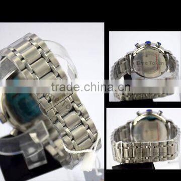 China Factory Oem Chronograph Watch Men in Wristwatches With Own Logo Stainless Steel Band photo-5