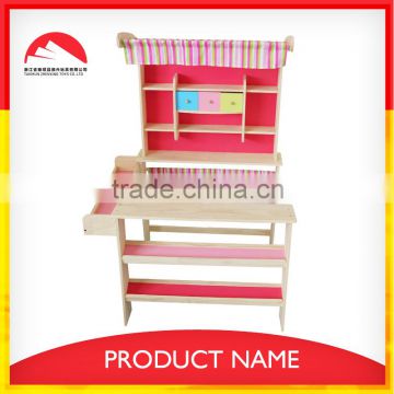 kids wooden pretend toy market stall , business store for children