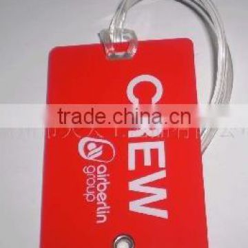 pvc luggage tag