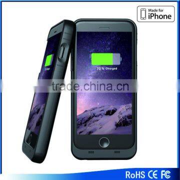 Universal battery case for iphone6 plus wholesale price power bank plymer battery back case