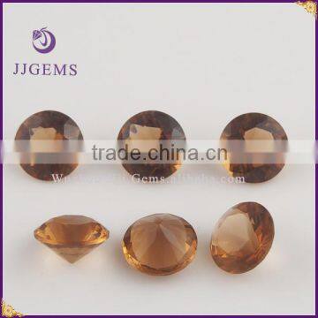 8mm Round Smoky Fake Glass Diamond for Sale photo-2
