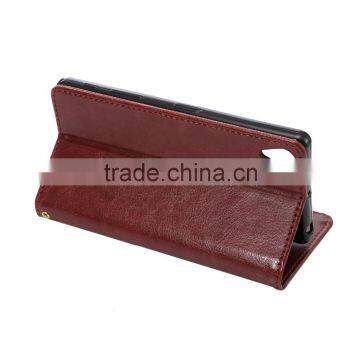High Quality PU Leather Case for Sony Xperia X Flip Case With Card Slot KDS Sheep Grain Leather Wallet Cover MT-5812 photo-5