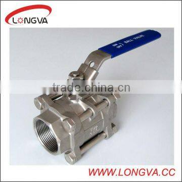 sanitary Stainless Steel 3pcs female ball valve price