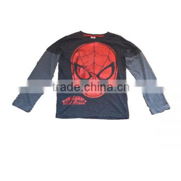 new spring and autumn boys Spider Man T-shirt