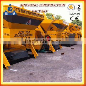 Rolling Drum Mixer JZM750 sand concrete mixing machine