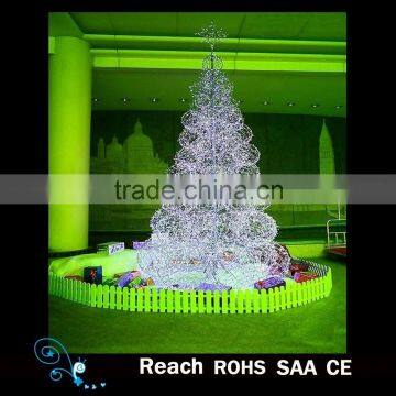 High quality outdoor giant led christmas ball tree 3D motif LED ball light christmas tree for mall decoration