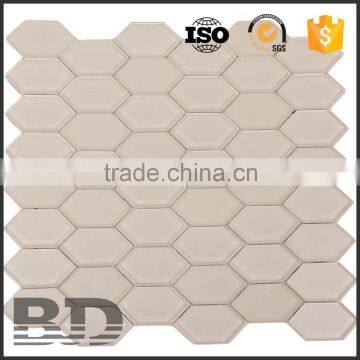 3d new shape mosaic tile crystal glass long Hexagon picket size