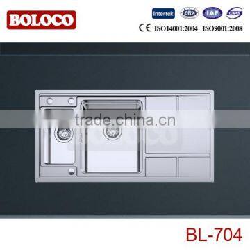 New Design Overmounted Stainless Steel Kitchen Sink BL-704