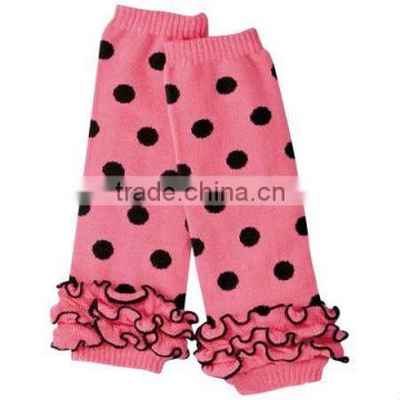 Baby girl polka dot leg warmer