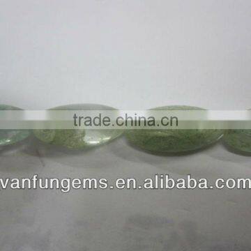 Natural stone barrel green quartz