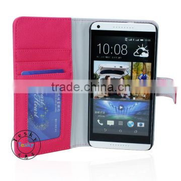 5.5 inch pu leather fancy cover case for htc desire 816 with magnet button