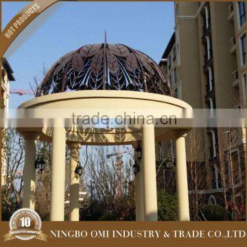 2015 New Design Decorative wrought iron wrought iron dome gazebo garden