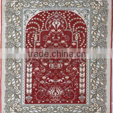 XN-023 Best quality Shiny Chenille Muslim islamic prayer mat