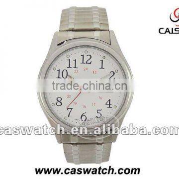 Elegant alloy men watch with date of window