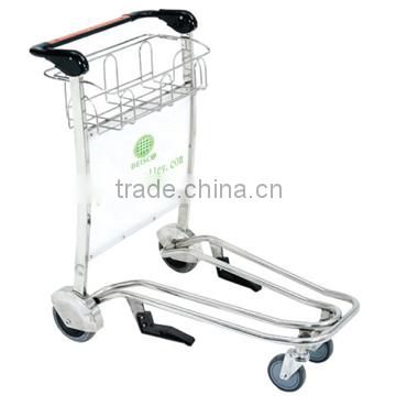 Trade assurance lugggage cargo trolley for airport JS-TAT05, compact luggage cart, portable luggage cart for sale