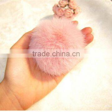 Geniune Rabbit Fur Ball Keyrings Fur Accessories