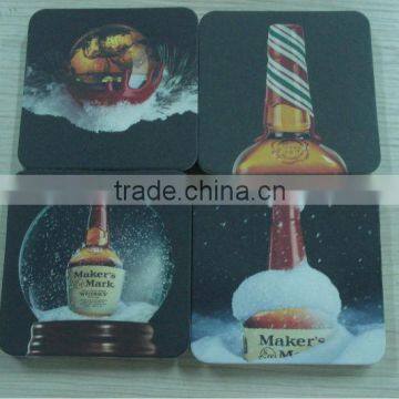 square shape absorbed paper coaster