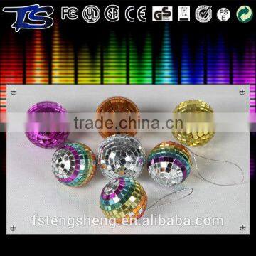 Cheap custom colorful mini christmas decorative mirror ball baubles