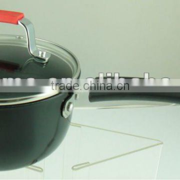 Charms Aluminum Non Stick Saucepan with Cover