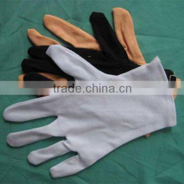 Popular grey cotton parade gloves cotton gloves