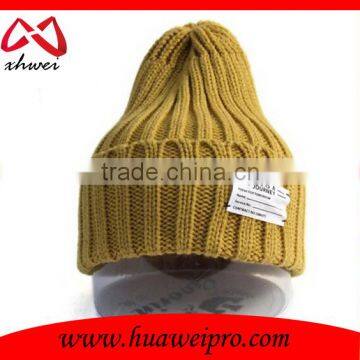 Unisex Beanie Fashion American Plain Cool Knit Beanie Hat Cap With Label photo-4