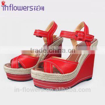 Csutom made ladies fancy wedge sandals