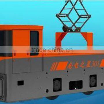 The newest 10tons variable frequency trolley locomotive, China manufacture locomotive,