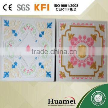 False ceiling plain board GRG/ artistic GRG ceiling tiles interior decoration