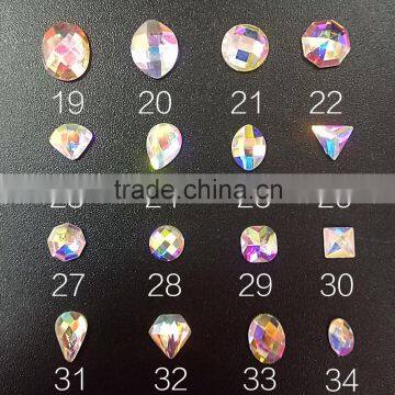 Factory Supply Glass Diamond Hot Sale Shining Nail Art 3D Crystal Decoration