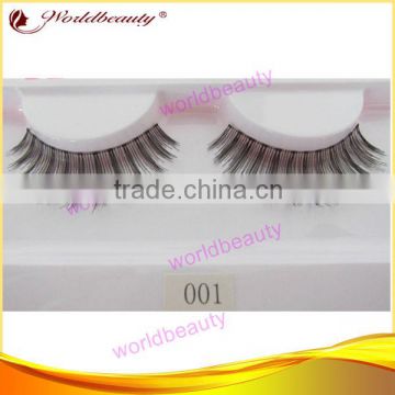 100% human hair false eyelash private lavel strip eyelash fashion