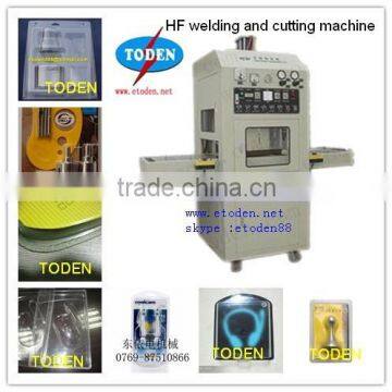 HF blister welding and cutting machine for PVC PET