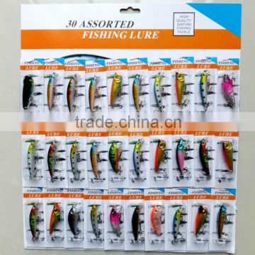 30 pcs/set hard plastic fishing lure set                        
                                                                Most Popular