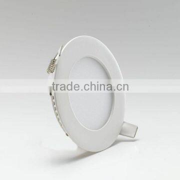 2014 New Dimmable Hot 4W Led Panel Round White Silver Finish photo-2