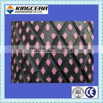 Mining abrasion resistant rubber sheet ceramic lagging